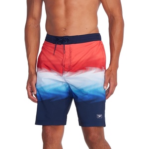 image:imageSpeedo Mens Swim Trunk Knee Length Boardshort Bondi PrintedBoom Flux Peacoat