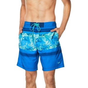 image:imageSpeedo Mens Swim Trunk Knee Length Boardshort Bondi PrintedHorizon Peacoat