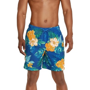 image:imageSpeedo Mens Swim Trunk Mid Length Redondo FloralFine Palace Blue