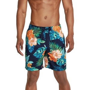 image:imageSpeedo Mens Swim Trunk Mid Length Redondo FloralFine Peacoat