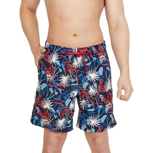 image:imageSpeedo Mens Swim Trunk Mid Length Redondo FloralGarden RedWhiteBlue