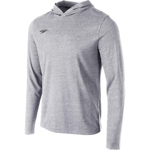 image:imageSpeedo UnisexAdult TShirt Long Sleeve Hoodie Pull Over Team Warm UpMedium Heather
