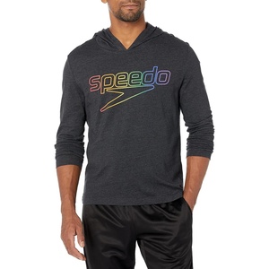 image:imageSpeedo UnisexAdult TShirt Long Sleeve Hoodie Pull Over Team Warm UpPride Black
