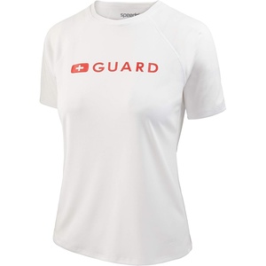 image:imageSpeedo Womens Guard Uv Swim Shirt Short Sleeve RashguardRash Guard ShirtBright White
