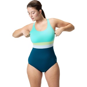 image:imageSpeedo Womens Swimsuit One Piece Sweetheart Moderate CutBanded Dark Teal