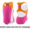 image:imageSpeedo Girls Swimsuit One Piece Infinity Splice Thick StrapDeep Sapphire