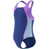 image:imageSpeedo Girls Swimsuit One Piece Mesh Splice Thick StrapMesh Blue Harmony