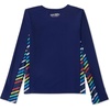 image:imageSpeedo Girls Uv Swim Shirt Long Sleeve RashguardBlue Harmony Splice