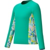 image:imageSpeedo Girls Uv Swim Shirt Long Sleeve RashguardMarine Green Mod Petals
