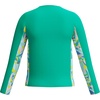 image:imageSpeedo Girls Uv Swim Shirt Long Sleeve RashguardMarine Green Mod Petals
