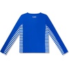 image:imageSpeedo Girls Uv Swim Shirt Long Sleeve RashguardMariner Stripe Cobalt
