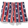 image:imageSpeedo Mens Swim Trunk Short Length Redondo StripedRedWhiteBlue