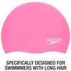 image:imageSpeedo Silicone Long Hair Swim CapSpeedo Black w Clear Hydrospex Goggle