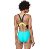 image:imageSpeedo Womens Swimsuit One Piece Creora Highclo Quantum Splice High Cut SolidFusion Ceramic