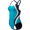 image:imageSpeedo Womens Swimsuit One Piece Creora Highclo Quantum Splice High Cut SolidFusion Mayan BluePeacoat