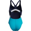 image:imageSpeedo Womens Swimsuit One Piece Creora Highclo Quantum Splice High Cut SolidFusion Mayan BluePeacoat