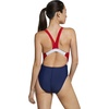 image:imageSpeedo Womens Swimsuit One Piece Creora Highclo Quantum Splice High Cut SolidFusion RedWhiteBlue