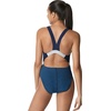 image:imageSpeedo Womens Swimsuit One Piece Creora Highclo Quantum Splice High Cut SolidHeather Bright Cobalt