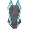 image:imageSpeedo Womens Swimsuit One Piece Creora Highclo Quantum Splice High Cut SolidHeather Porcelain