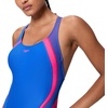 image:imageSpeedo Womens Swimsuit One Piece Creora Highclo Quantum Splice High Cut SolidRib Deep SapphireMargarita Pink