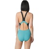 image:imageSpeedo Womens Swimsuit One Piece Creora Highclo Quantum Splice High Cut SolidRib Porcelain