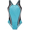 image:imageSpeedo Womens Swimsuit One Piece Creora Highclo Quantum Splice High Cut SolidRib Porcelain