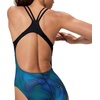 image:imageSpeedo Womens Swimsuit One Piece Creora Highclo Quantum Splice High Cut SolidTideway Wave Anthracite