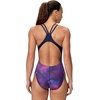 image:imageSpeedo Womens Swimsuit One Piece Creora Highclo Quantum Splice High Cut SolidTideway Wave Peacoat