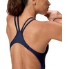 image:imageSpeedo Womens Swimsuit One Piece Creora Highclo Quantum Splice High Cut SolidTideway Wave Peacoat