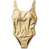 image:imageSpeedo Womens Swimsuit One Piece Logo Back Strap Contemporary CutGold