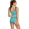 image:imageSpeedo Womens Swimsuit One Piece Logo Back Strap Contemporary CutTexture Rib Porcelain
