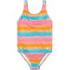 image:imageSpeedo Girls Swimsuit One Piece High Neck Strappy BackGradient Ombre
