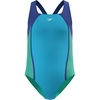 image:imageSpeedo Girls Swimsuit One Piece Mesh Splice Thick StrapMesh Cyan