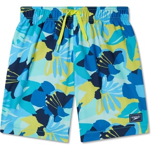 image:imageSpeedo Boys Swim Trunk Mid Length Redondo PrintedAqua Burst