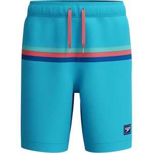 image:imageSpeedo Boys Swim Trunk Mid Length Redondo PrintedHorizontal Picton Blue