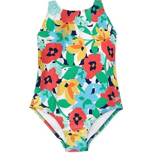 image:imageSpeedo Girls Swimsuit One Piece High Neck Strappy BackColorful Direction