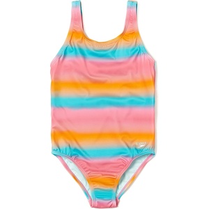 image:imageSpeedo Girls Swimsuit One Piece High Neck Strappy BackGradient Ombre
