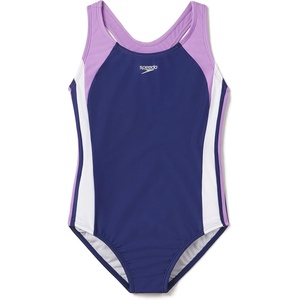 image:imageSpeedo Girls Swimsuit One Piece Infinity Splice Thick Strap2023 Sweet Taro