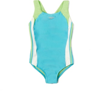 image:imageSpeedo Girls Swimsuit One Piece Infinity Splice Thick StrapBlue Atoll