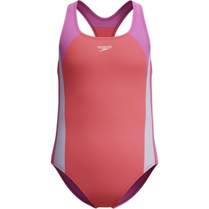 image:imageSpeedo Girls Swimsuit One Piece Infinity Splice Thick StrapCoral Sands