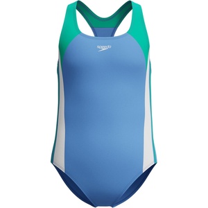 image:imageSpeedo Girls Swimsuit One Piece Infinity Splice Thick StrapPeriwinkle Blue