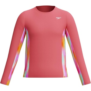 image:imageSpeedo Girls Uv Swim Shirt Long Sleeve RashguardLani Blur