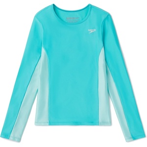 image:imageSpeedo Girls Uv Swim Shirt Long Sleeve RashguardScuba Blue