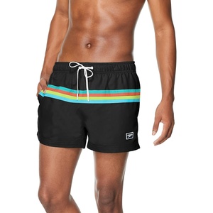 image:imageSpeedo Mens Swim Trunk Short Length Redondo StripedAnthracite Block