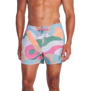image:imageSpeedo Mens Swim Trunk Short Length Redondo StripedCurly Queue