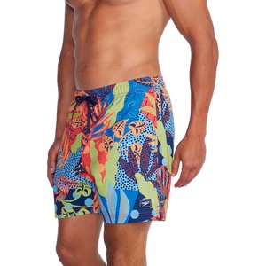 image:imageSpeedo Mens Swim Trunk Short Length Redondo StripedFloral Splash