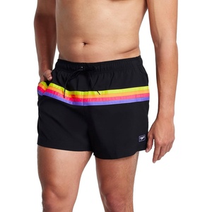 image:imageSpeedo Mens Swim Trunk Short Length Redondo StripedHorizontal Anthracite