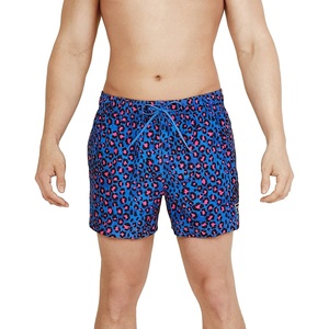 image:imageSpeedo Mens Swim Trunk Short Length Redondo StripedLeopard Bright Cobalt