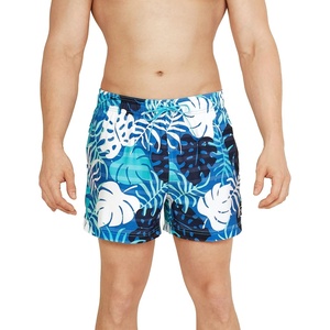 image:imageSpeedo Mens Swim Trunk Short Length Redondo StripedPalm Palace Blue