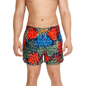 image:imageSpeedo Mens Swim Trunk Short Length Redondo StripedPalm Peacoat